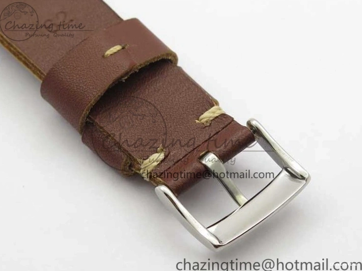 0322 Practical Vintage Seamaster 300 No Date T SS B12 Black Dial On Brown Leather Strap A2836 (Free Nylon Strap) 7910